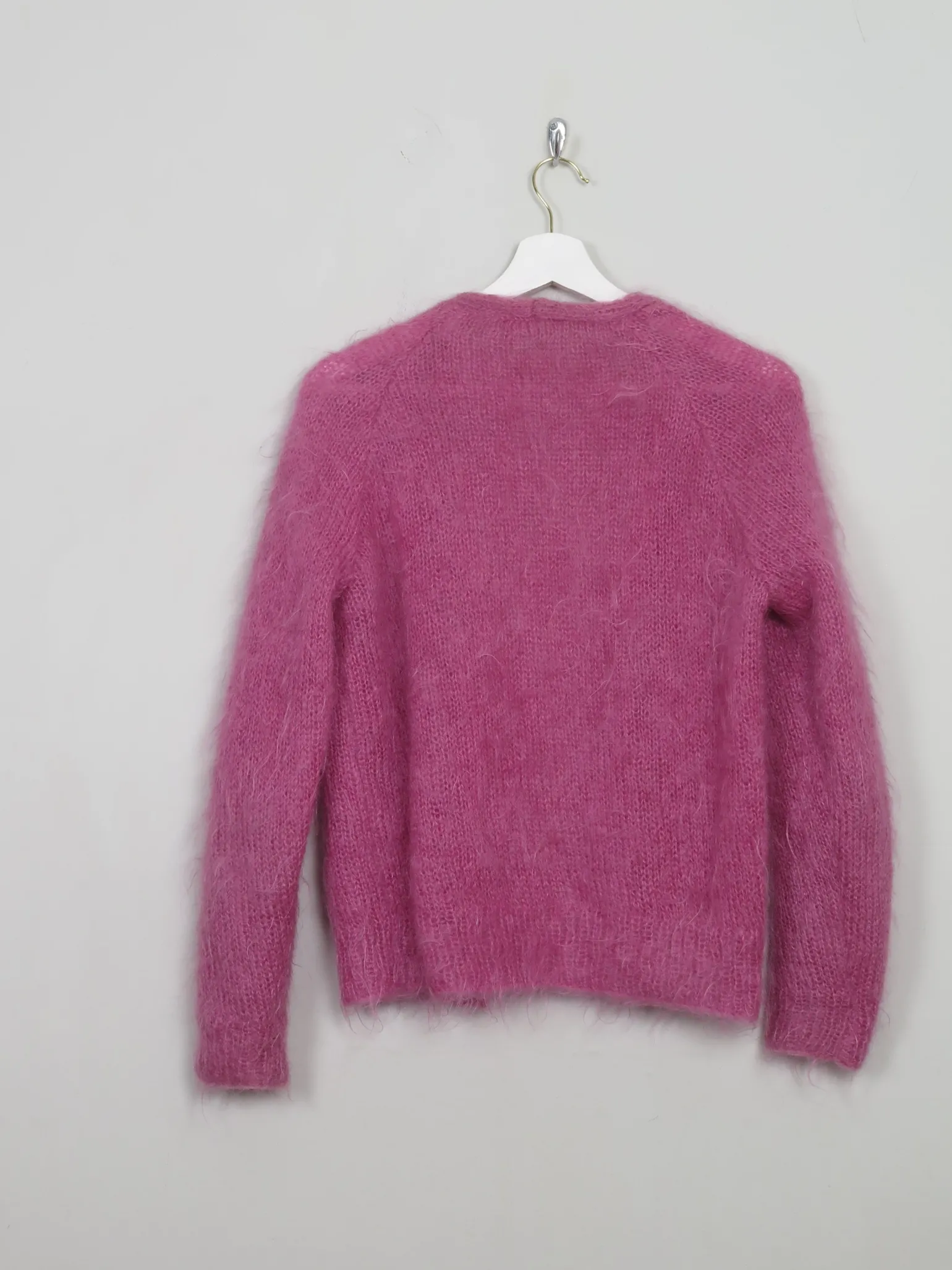 Women's Vintage Pink Mohair Cardigan S