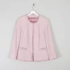 Women's Vintage  Pink Tweed Classic Betty Barclay Jacket  M