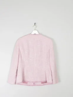 Women's Vintage  Pink Tweed Classic Betty Barclay Jacket  M
