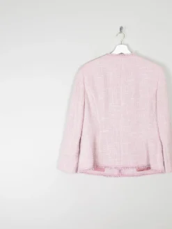 Women's Vintage  Pink Tweed Classic Betty Barclay Jacket  M