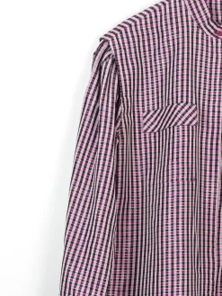Women's Vintage Pink/Purple Taffeta Blouse M/L