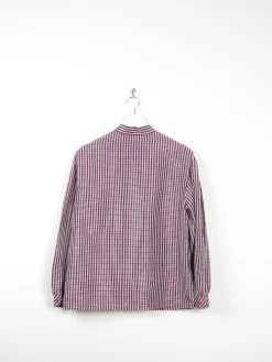 Women's Vintage Pink/Purple Taffeta Blouse M/L