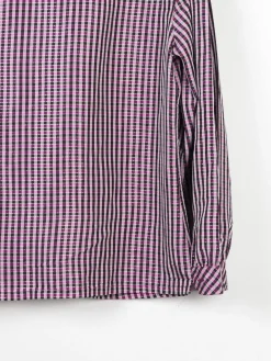 Women's Vintage Pink/Purple Taffeta Blouse M/L
