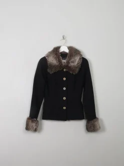 Women's Vintage Plein Sud Wool Jacket With Trims XS