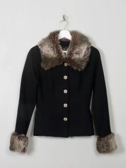 Women's Vintage Plein Sud Wool Jacket With Trims XS