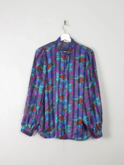 Women's Vintage Printed Blouse M