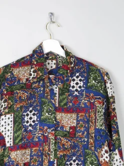 Women's Vintage Printed Blouse M