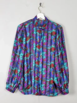 Women's Vintage Printed Blouse M