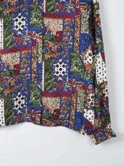 Women's Vintage Printed Blouse M
