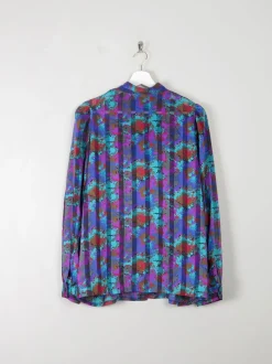 Women's Vintage Printed Blouse M