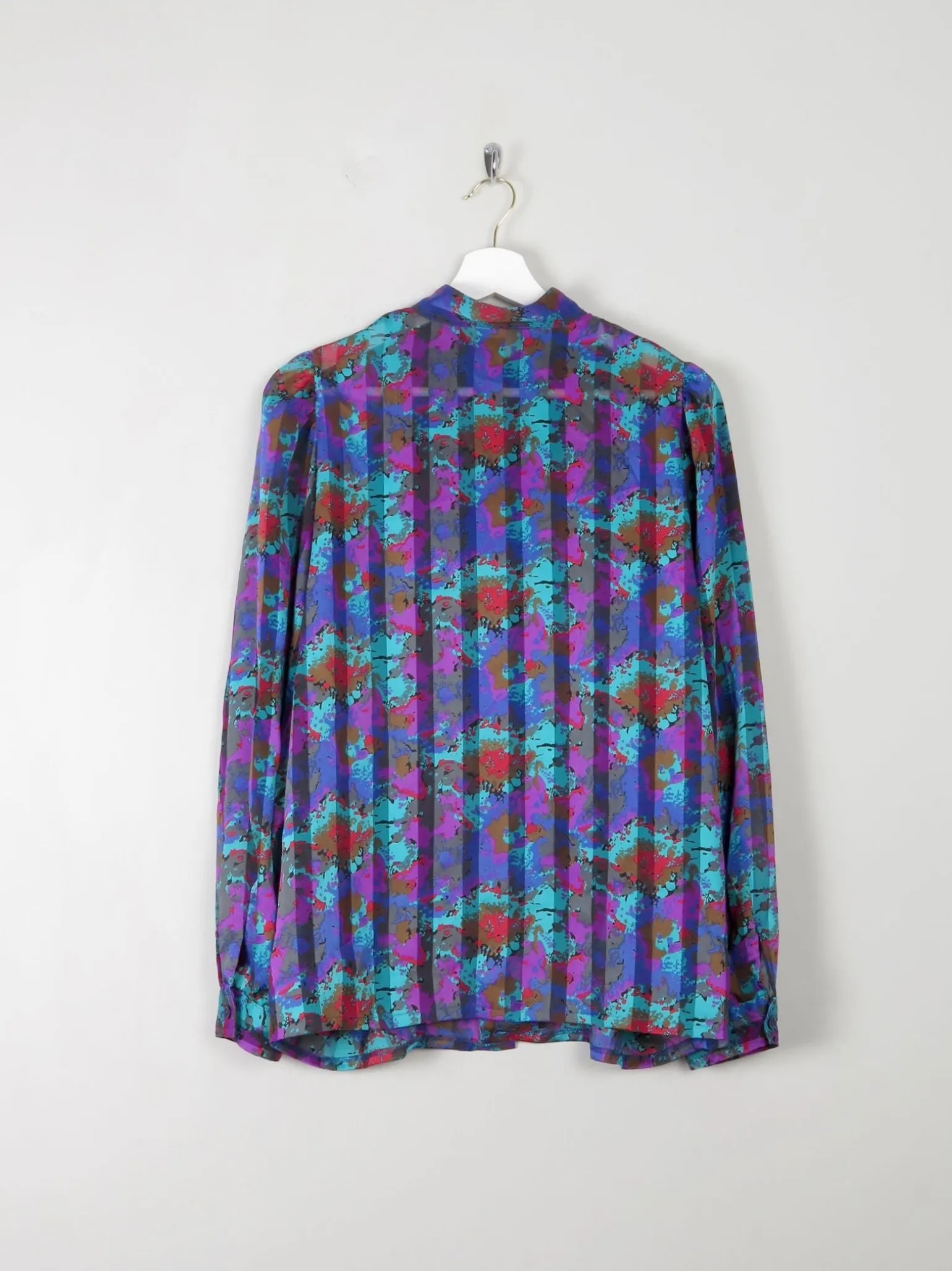 Women's Vintage Printed Blouse M