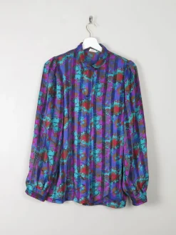 Women's Vintage Printed Blouse M