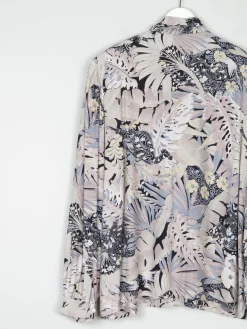 Women’s Vintage Printed Blouse With Print Long Sleeved M
