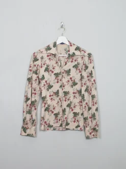Women's Vintage Printed 70s Blouse X/S