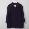 Women's Vintage Purple Wool Weil Short Coat M/L