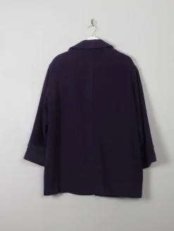 Women's Vintage Purple Wool Weil Short Coat M/L