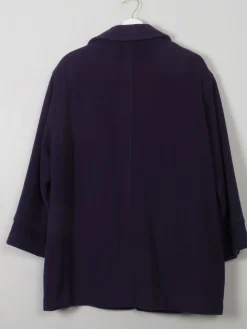 Women's Vintage Purple Wool Weil Short Coat M/L