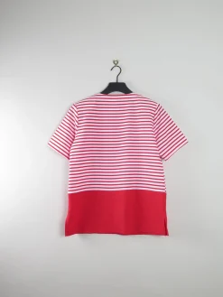 Women's Vintage Red & White Sailor Style Blouse M