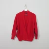 Women's Vintage Red Cropped Cardigan S/M