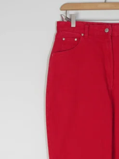 Women's Vintage Red Jinglers Mom Jeans 31