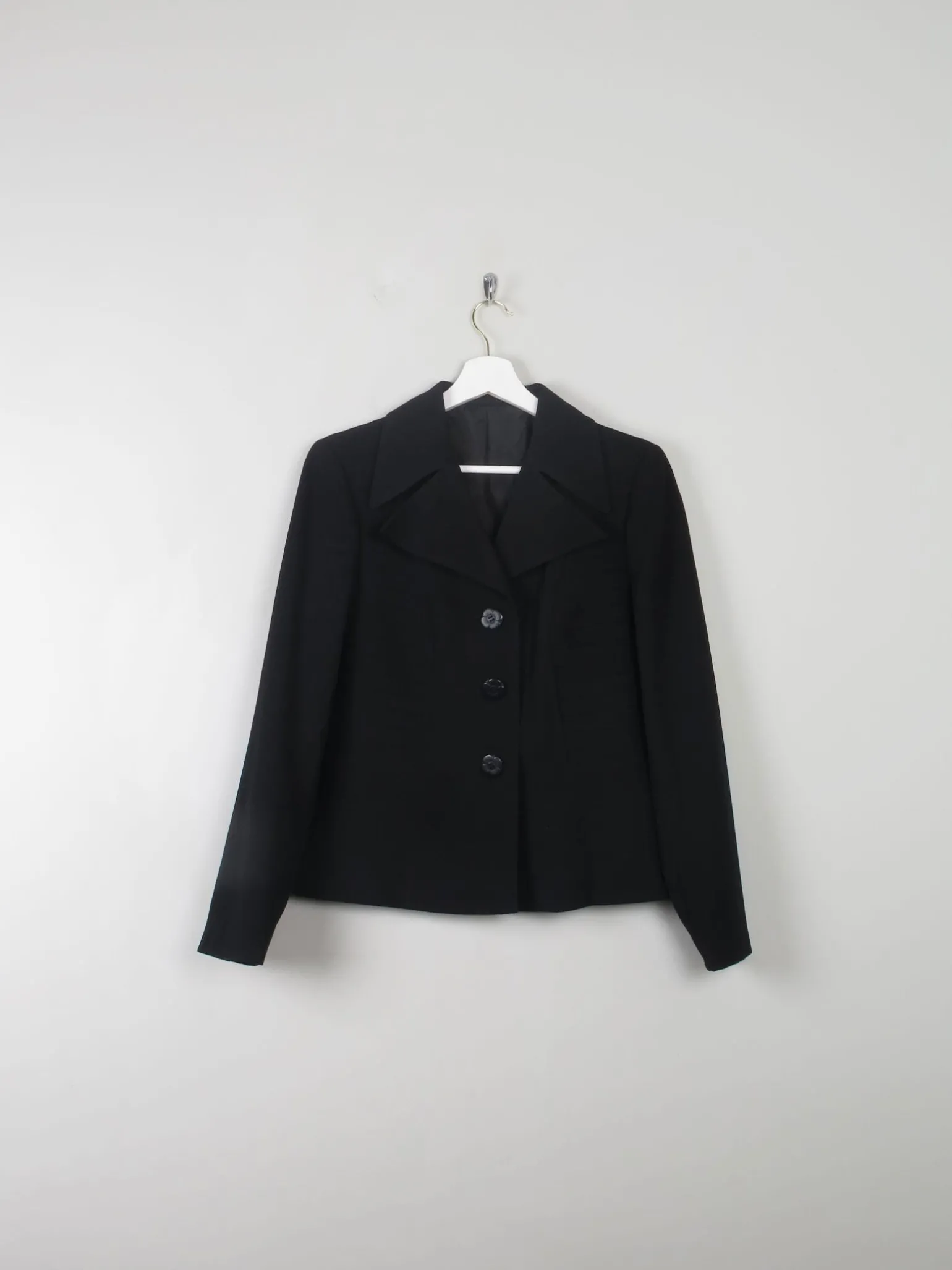 Women's Vintage 70s Black Jacket S