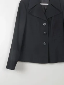 Women's Vintage 70s Black Jacket S