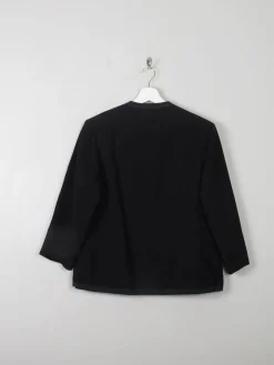 Women’s Vintage 1950s Black Wool Jacket S