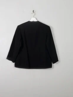Women’s Vintage 1950s Black Wool Jacket S