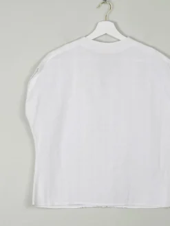 Women's Vintage 1950s Blouse With Lace Panel M