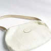 Women's Vintage 1990s Cream Straw Shoulder Bag