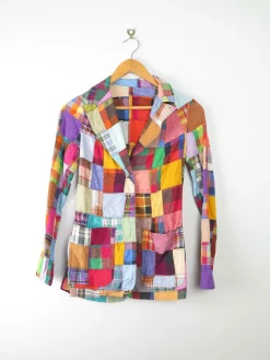 Women’s Vintage 1970s Patchwork Jacket 6 XS
