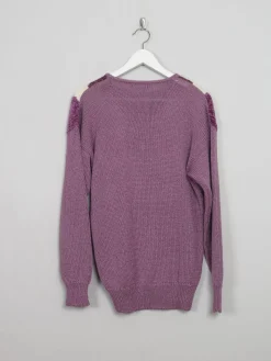 Women's Vintage 80s Pink Jumper M