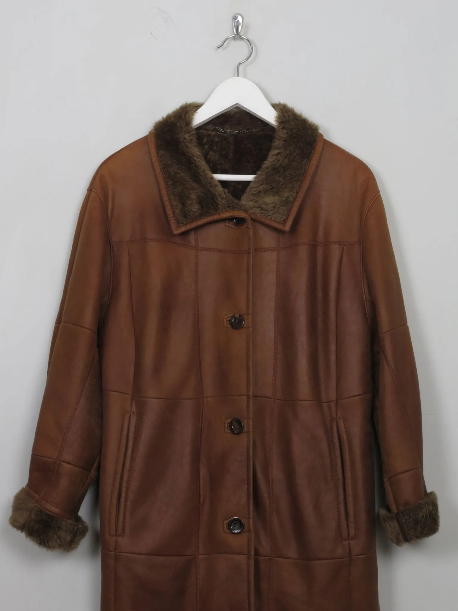 Women's Vintage Shearling Short Coat S/M