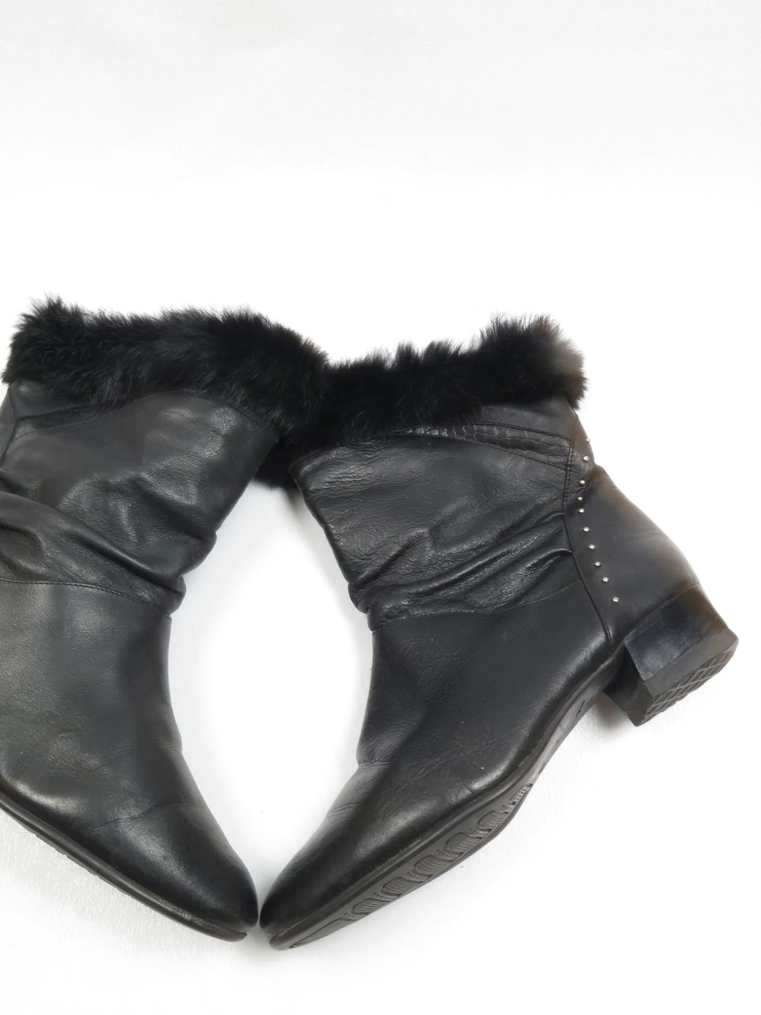 Women’s Vintage Short Leather Boots 7/40
