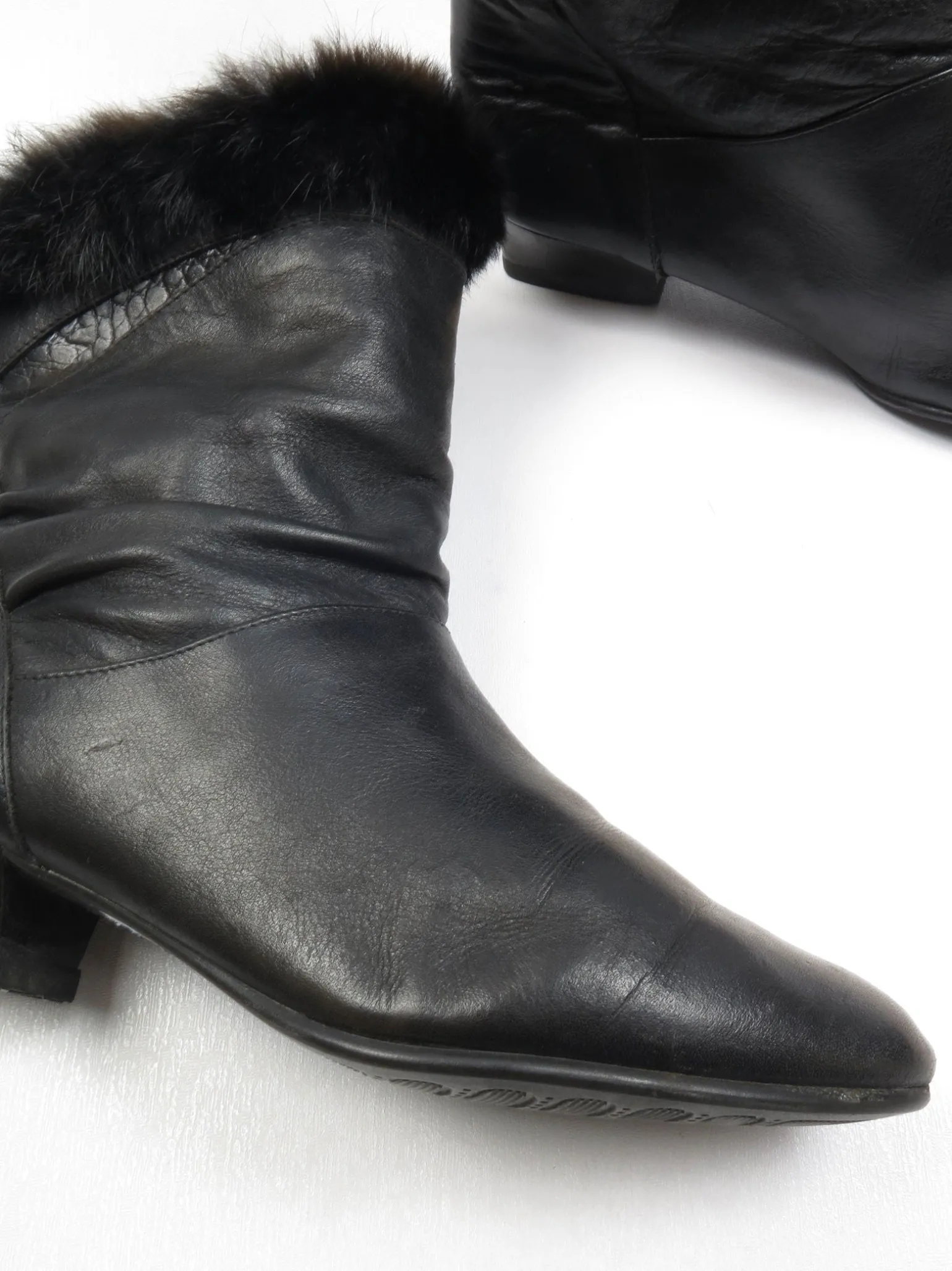 Women’s Vintage Short Leather Boots 7/40