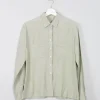 Women's Vintage Silk Blouse Sage Green XS/S