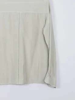 Women's Vintage Silk Blouse Sage Green XS/S
