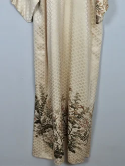 Women's Vintage Silk Hand Printed Kimono S/M