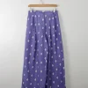 Women's Vintage Silk Printed Culottes Trousers S