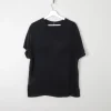 Women's Vintage Silk Short Sleeved Blouse With Embroidery M/L