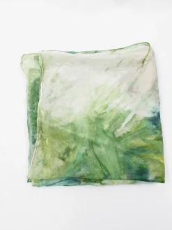 Women's Vintage Silk Tie Dye Scarf Large