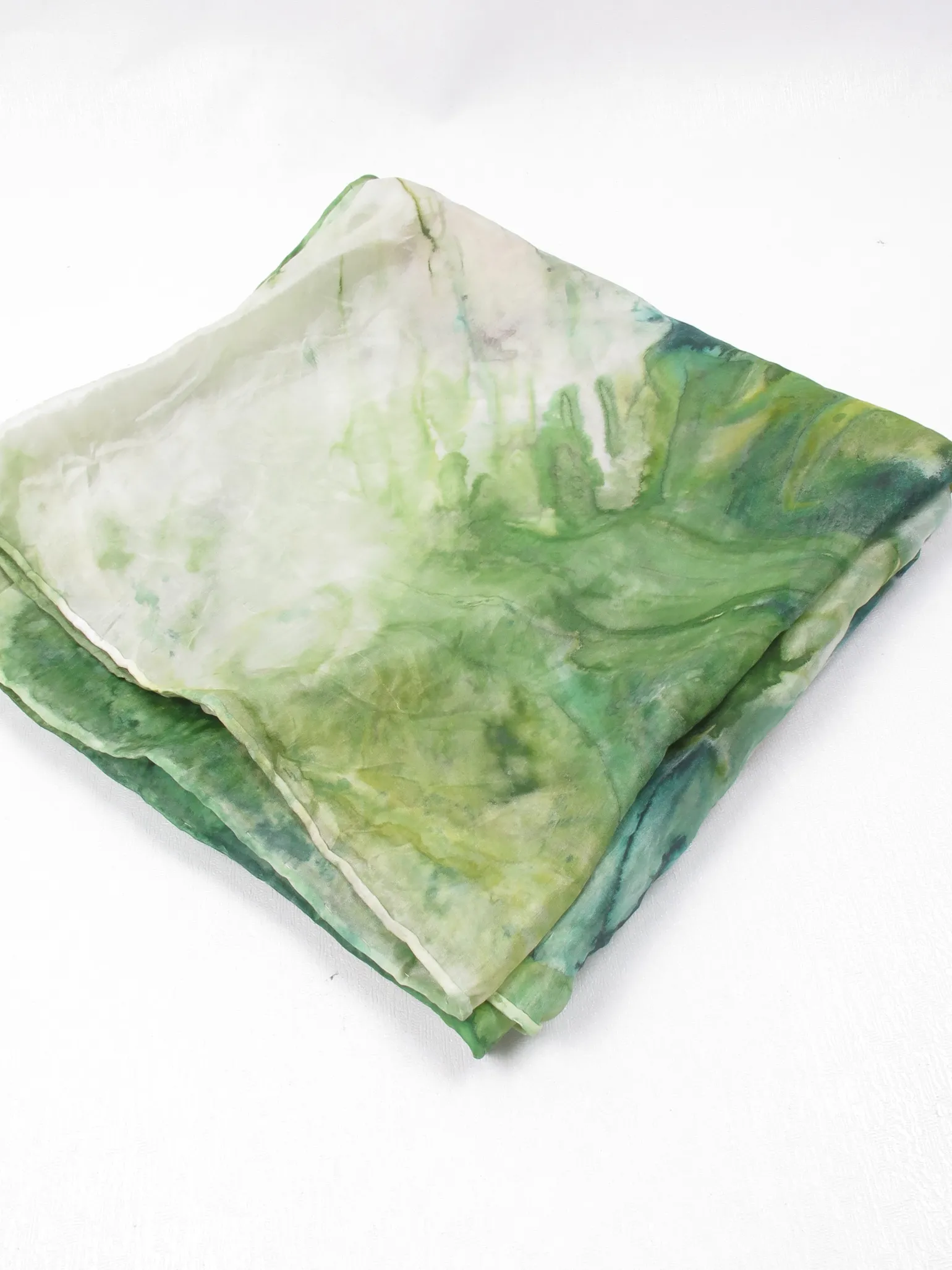 Women's Vintage Silk Tie Dye Scarf Large