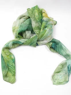 Women's Vintage Silk Tie Dye Scarf Large