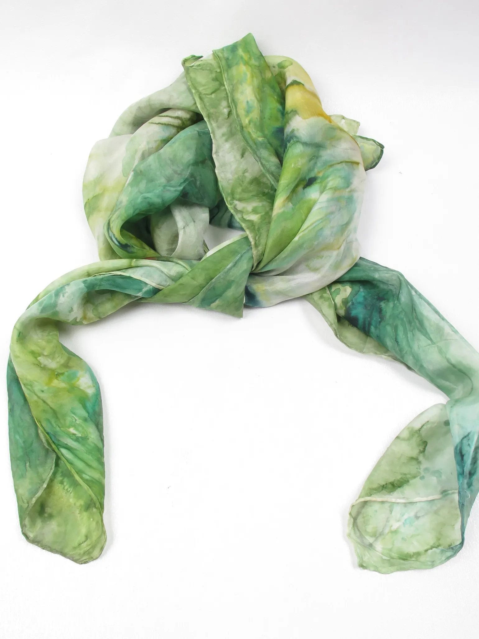 Women's Vintage Silk Tie Dye Scarf Large
