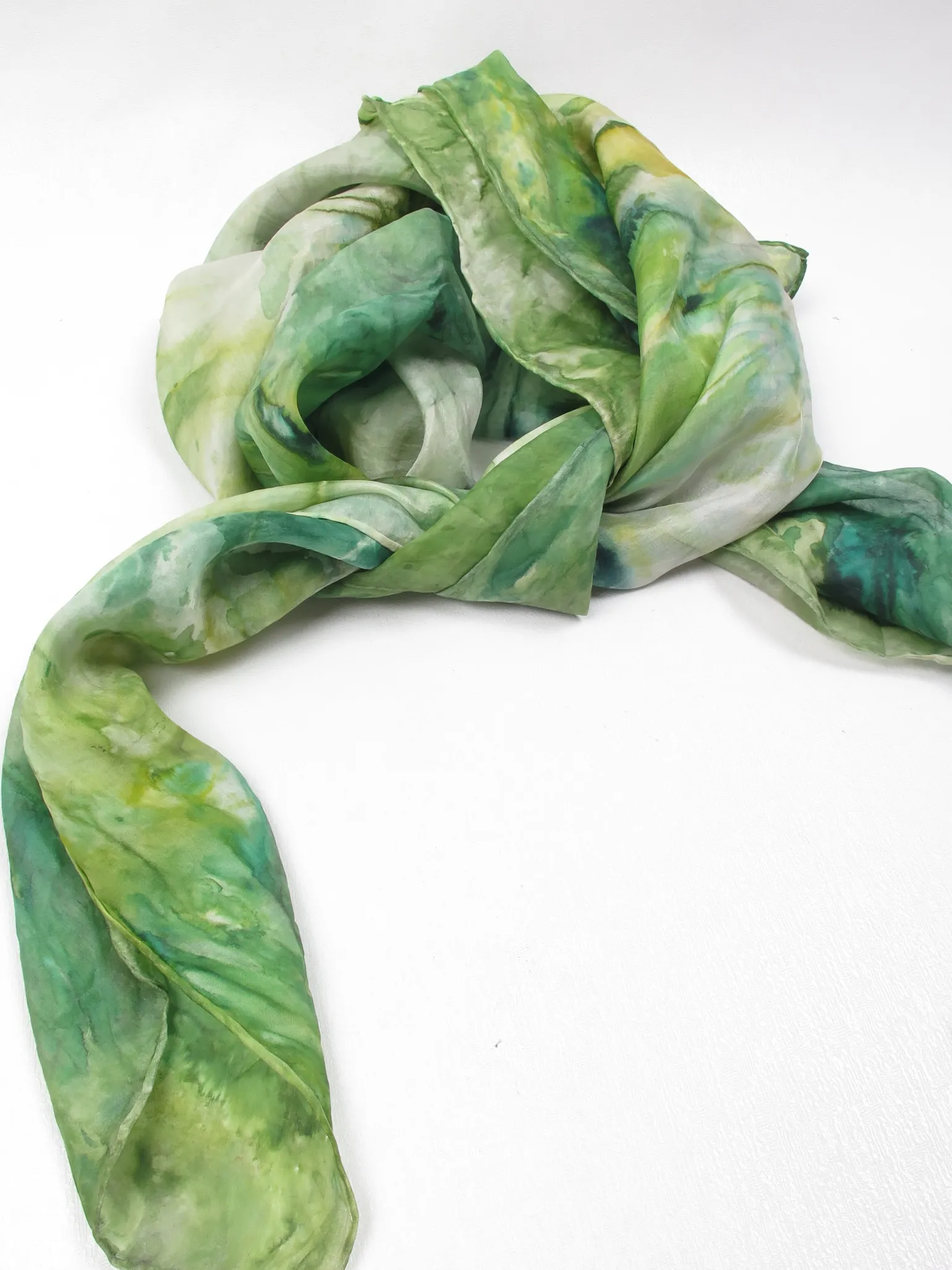 Women's Vintage Silk Tie Dye Scarf Large