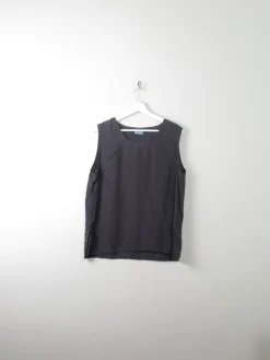Women's Vintage Silk Vest Top L