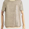 Women's Vintage Silver/ Grey Sequin Top M