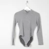 Women’s Vintage Silver Leotard Body Suit S/M