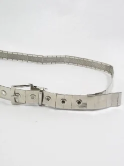 Women's Vintage Silver Metal Belt S-M
