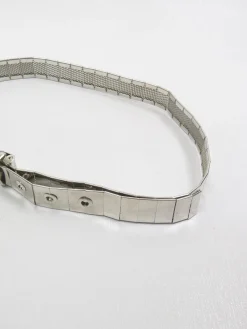 Women's Vintage Silver Metal Belt S-M